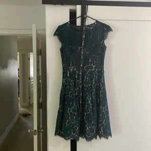 Formal evergreen color dress from Nordstroms
